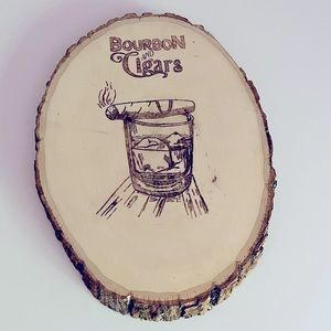 NWT Wood Burned Decor